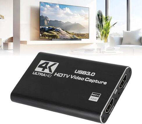 بطاقة فيديو USB عالية الدقة بدقة 4K مع مخرج فيديو 1080P للبث عبر الإنترنت، مثالية للاجتماعات عبر الإنترنت، مادة سبائك الألومنيوم in Kuwait
