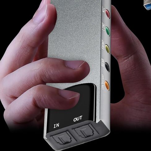 USB External Sound Card with 48KHz Samplings Rate Adapter for Audiophiles and Gamers External Card in Saudi Arabia