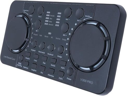 EBTOOLS Live Sound Card Mixer, Bluetooth 4.0 Noise Reduction Audio Interface with Voice Changer and Sound Effects, for PC Phone Live Streaming Podcasting Gaming Karaoke in Saudi Arabia