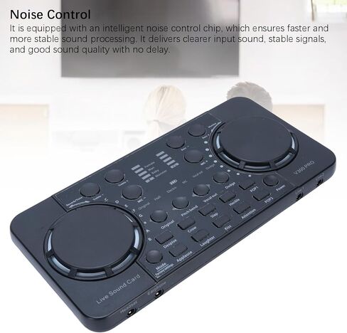 EBTOOLS Live Sound Card Mixer, Bluetooth 4.0 Noise Reduction Audio Interface with Voice Changer and Sound Effects, for PC Phone Live Streaming Podcasting Gaming Karaoke in Saudi Arabia