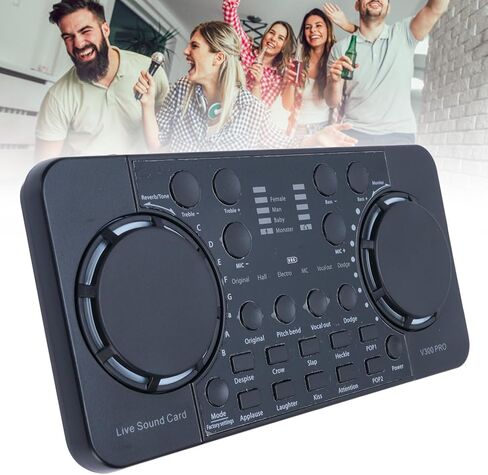 EBTOOLS Live Sound Card Mixer, Bluetooth 4.0 Noise Reduction Audio Interface with Voice Changer and Sound Effects, for PC Phone Live Streaming Podcasting Gaming Karaoke in Saudi Arabia