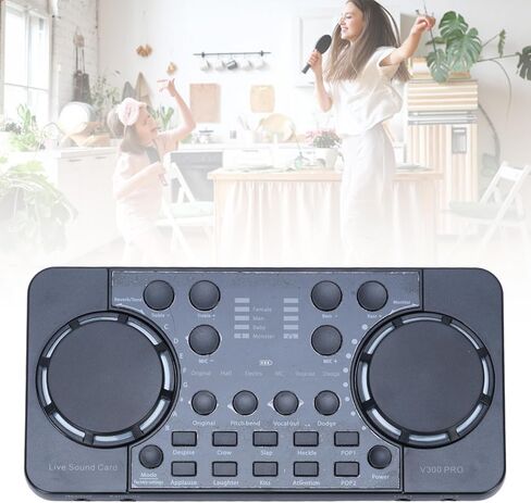 EBTOOLS Live Sound Card Mixer, Bluetooth 4.0 Noise Reduction Audio Interface with Voice Changer and Sound Effects, for PC Phone Live Streaming Podcasting Gaming Karaoke in Saudi Arabia