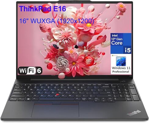 Lenovo ThinkPad E16 Gen 1 Business Laptop Computer, 16GB RAM, 1TB PCIe SSD, 13th Gen Intel 10-Core i5-1335U (Beat i7-1255U), 16" FHD+, WiFi 6, Thunderbolt 4, Windows 11 Pro, Vent-Hear in Saudi Arabia
