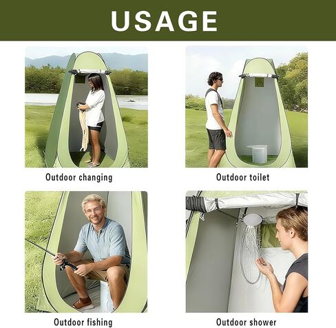 13inch Pop Up Camping Tent Set with Portable Toilet 5.3Gallon Folding Water Container with Spigot Outdoor Toilet Load Capacity of 330LBs Pravacy Travel Shower Emergency Tents with Carry Bags in Saudi Arabia