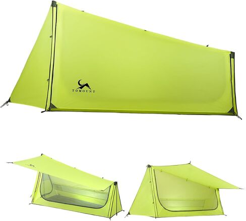 TOMOUNT Ultralight Bivy Tent 15D Nylon Trekking Pole Tent for one Person,Lightweight Backpacking Tent,Waterproof Windproof Tents for Climbing,Camping,Hiking,Trekking in Saudi Arabia