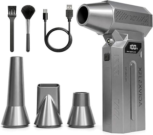 Compressed Air Duster-120000RPM Super Power Electric Air Duster, 4-Gear Adjustable Mini Blower with Fast Charging, Dust Blower for Computer, Keyboard, House, Outdoor and Car in Saudi Arabia