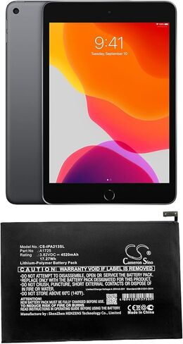 Cameron Sino Battery for A2114, A2124, A2125, A2126, A2133, iPad mini 5, MUQX2LL/A PN: A1725 4520mAh / 17.27Wh in Saudi Arabia