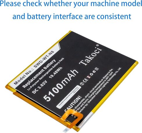 5100mAh Replacement Battery for Samsung Galaxy Tab A 8.0 2019 SM-T290 SM-T295 SM-T295C SM-T295N in Saudi Arabia