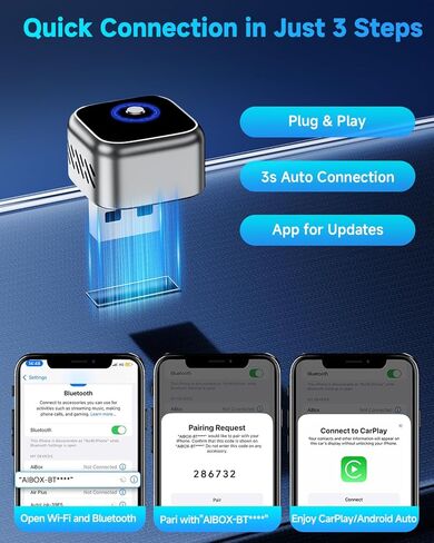 محول carplay اللاسلكي، سهل التوصيل والتشغيل in Kuwait