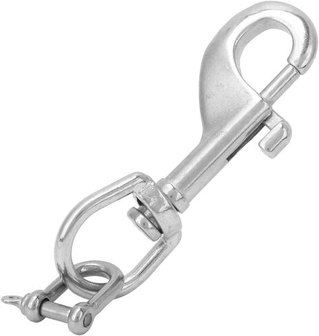 LIZEALUCKY Scuba Diving Light Torch Camera Holder Stainless Steel Clip & D Ring Shackle in Saudi Arabia