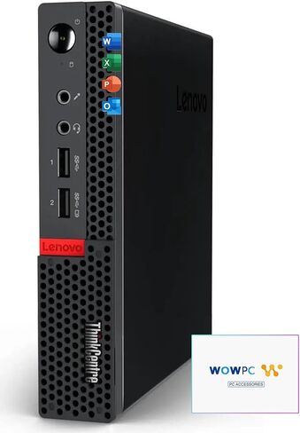 Lenovo Mini Desktop, 16GB RAM, 128GB SSD and 128GB External Storage, AMD Processor, Dual-Display Ports, Wi-Fi, Bluetooth, USB, RJ-45 Port, Windows 11 Pro, Free Office 365 for The Web in Saudi Arabia