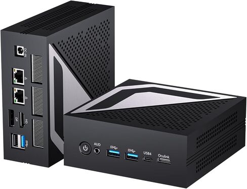 كمبيوتر msecore Mini AI، Ryzen AI 9 HX 370 (80 قطعة علوية)، 64 جيجا DDR5 RAM، 2T PCIE4.0 SSD كمبيوتر مكتبي، Radeon 890M، 8K، شاشة ثلاثية، 2 * 2.5G LAN، Wi-Fi 6e، Windows 11 Pro in Kuwait