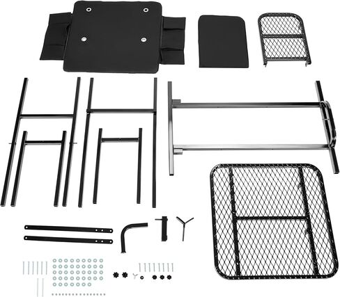 HECASA Portable Shooting Table Seat Set, Height Adjustable Gun Rest and Ammo Pockets for Outdoor Range Hunting in Saudi Arabia