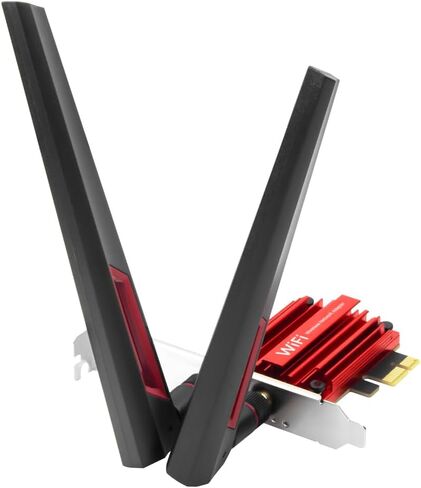 بطاقة BE5400 WiFi 7 PCIe WiFi - محول شبكة ثلاثي النطاق بسرعة 6 جيجا هرتز و160 ميجا هرتز مع بلوتوث 5.4، محول WiFi شريحة MT7925 لألعاب الكمبيوتر المكتبي والواقع الافتراضي، Windows 11/10 64 بت in Kuwait