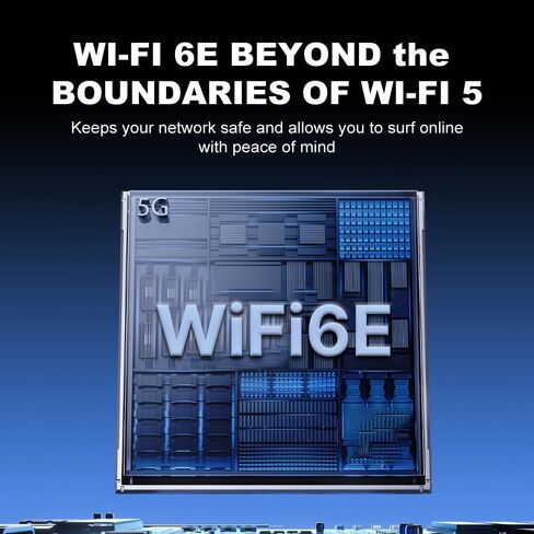 بطاقة PCIe WiFi 6E RTL8852CE ثلاثية الموجات 5400 ميجا بت في الثانية بلوتوث 5.3 محول الشبكة اللاسلكية لأجهزة الكمبيوتر المكتبية، تدعم Windows 10/11 64 بت in Kuwait
