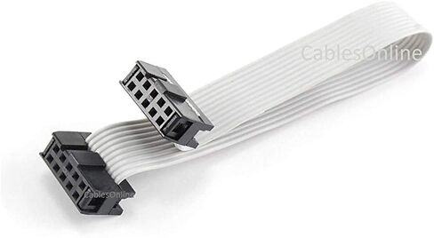 CablesOnline, 36-inches 10-Pin (2x5) 2.54mm-Pitch Female to Female IDC 10-Wire Flat Ribbon Cable, FR-1036 in Saudi Arabia