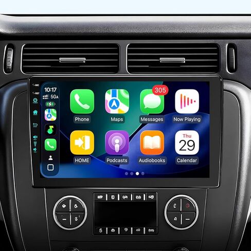 لترقية 10.2 شيفروليه سيلفرادو 2007-2013 تاهو جي إم سي سييرا يوكون راديو، 5G-WiFi6 Wireless CarPlay Android Auto QLED Car Stereo/AM/FM/Airplay/1080P (4Ram+64Rom-HD) in Saudi Arabia