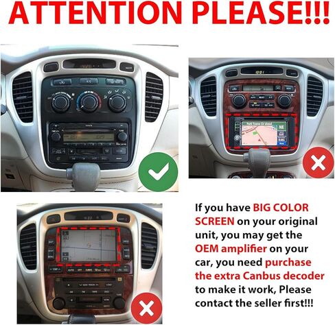 لسيارة Toyota Highlander 2001-2007 Car Play Android Auto Navigation Stereo GPS Radio Reverse Camera Display 9 "IPS Touchscreen Headunit Tablet Pad Media Player، إذا كان ذلك ممكنًا، رباعي النواة 2G+64G in Saudi Arabia
