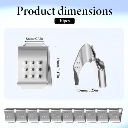 10 PCS Silver Steel Plate Spring Battery Contact Holder Accessory, AA Battery Buckle Negative Tab, Batterys Spring Replacement Buckle Plate Suitable for AA Batterys Light Radio and Digital Camera in Saudi Arabia