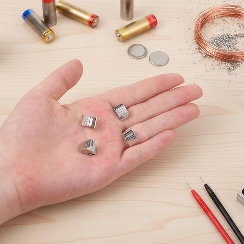 10 PCS Silver Steel Plate Spring Battery Contact Holder Accessory, AA Battery Buckle Negative Tab, Batterys Spring Replacement Buckle Plate Suitable for AA Batterys Light Radio and Digital Camera in Saudi Arabia