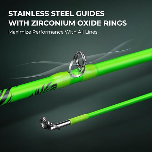 قضبان الصب ذات الطرف المزدوج من KastKing Zephyr وقضبان الصيد الدوارة، قضيب الجرافيت KastFlex IM6 خفيف الوزن، قسم نصائح مزدوجة لقوى مختلفة، حارس خطاف مدمج، نظام نقل الطاقة PTS in Kuwait