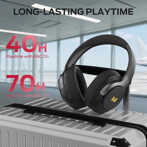 Monster Persona 5th Hybrid Active Noise Cancelling Headphones, Wireless Over-Ear Headphones with Deep Bass Sound, Bluetooth 6.0, 70H Playtime, Foldable Comfort Headphone for Travel/Work/Home in Kuwait