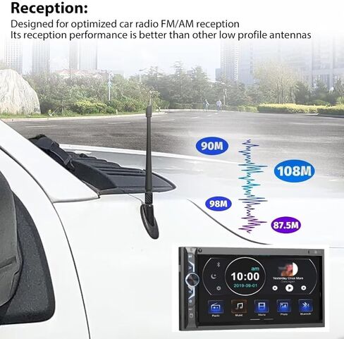 7 "هوائي قصير مقاوم للماء لاستبدال 2017 Ford F150 XLT ممتد لاقط الكابينة 4 أبواب 3.5L 3496CC 213Cu. in. V6 غاز DOHC توربو in Saudi Arabia