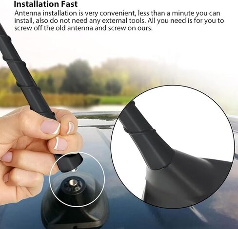 7 inch Antenna Radio Signal Antenna Mast Replacement for Jeep Cherokee Latitude Sport Utility 4-Door 2.4L/3.2L 2014-2018 in Saudi Arabia
