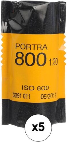 Kodak 812 7946 Professional Portra 800 Color Negative Film 120 (ISO 800) 5 Roll Pack in Saudi Arabia