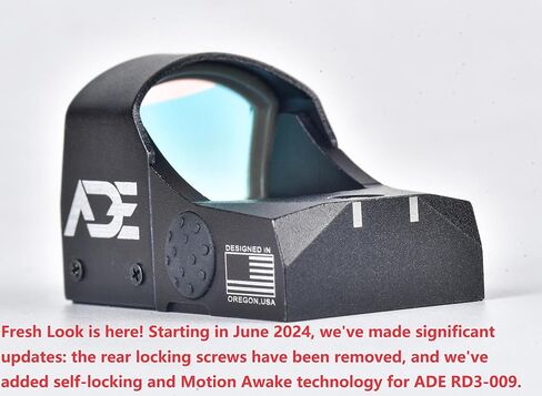 Ade Advanced Optics Crusader RD3-009 جهاز رؤية منعكس للنقطة الحمراء + لوحة تثبيت بصرية لمسدس Springfield XD، MOD.2، XDm، XDS، XDE، Hellcat (غير OSP) in Saudi Arabia
