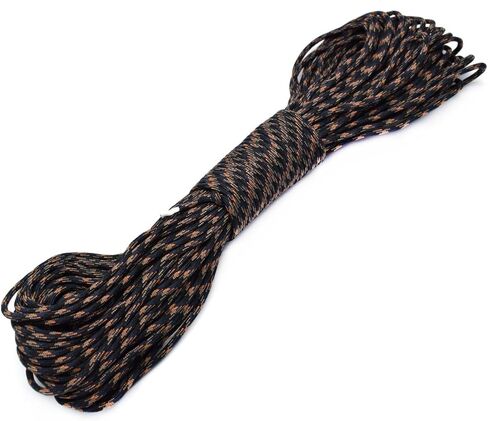 100ft Type III 7 Strand Core Paracord 550 Parachute (84# Dream Black) in Saudi Arabia