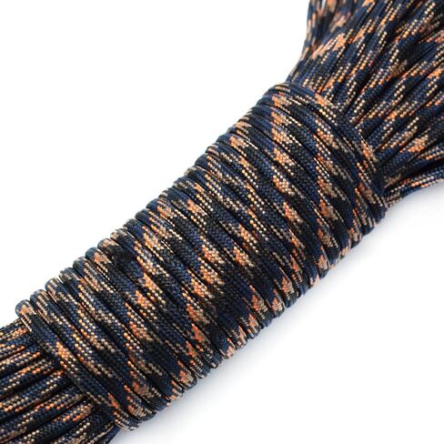 100ft Type III 7 Strand Core Paracord 550 Parachute (84# Dream Black) in Saudi Arabia