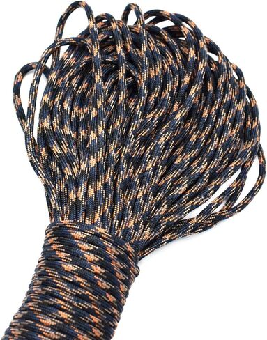 100ft Type III 7 Strand Core Paracord 550 Parachute (84# Dream Black) in Saudi Arabia