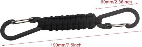 2PCS Multifunctional Paracord Braided Keyring Outdoor Climbing Carabiner for Hanging Garments Water Bottle Rucksacks Shopping Bag in Saudi Arabia