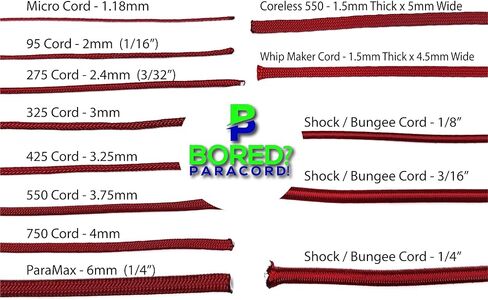 95 Cord - Think Pink - Type 1 Cord - 100 Feet on Plastic Winder - Bored Paracord Brand in Saudi Arabia
