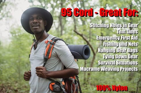 95 Cord - Think Pink - Type 1 Cord - 100 Feet on Plastic Winder - Bored Paracord Brand in Saudi Arabia