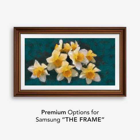 إطار تلفزيون مزخرف مصنوع يدويًا من Madrit - متوافق مع Samsung Frame وHisense CanvasTV وTCL NXTFrame وتلفزيونات LG Gallery Style (يناسب تلفزيون الإطار 2021-2025، 32 بوصة) in Kuwait