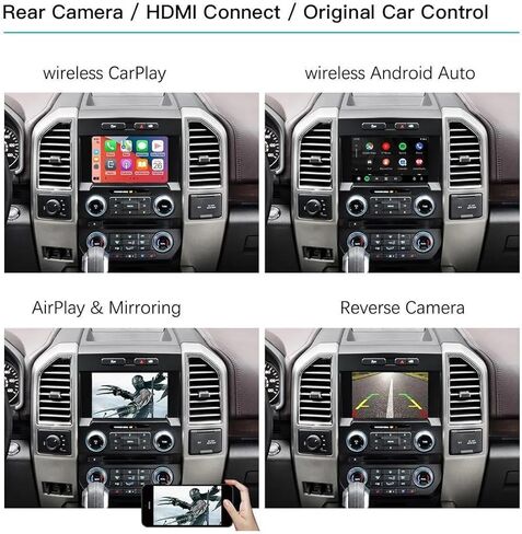 Wireless Carplay Android Auto لسيارة Ford 2013-2015 Year مع نظام Sync2، وحدة فك ترميز مجموعة Carplay التحديثية اللاسلكية، دعم الملاحة، Siri، الكاميرا in Kuwait