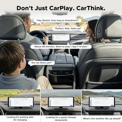 شاشة AI CarPlay مقاس 11 بوصة مع إمكانية الوصول الكامل إلى Google Play: تنزيل التطبيقات للبث، وGemini والمزيد، ومعالج 8 النواة، ونظام تحديد المواقع العالمي (GPS) المدمج، وشاشة 1920x720 IPS 60FPS، وAndroid Auto، وOTA، وكاميرا احتياطية DVR بدقة 1080 بكسل in Kuwait