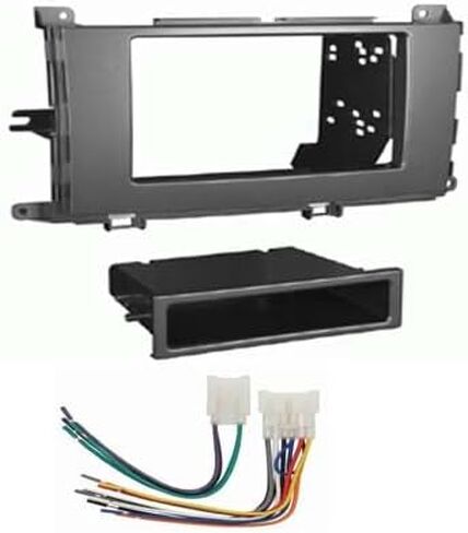 Single and Double DIN Car Stereo Radio Install Kit Package Compatible with Toyota Sienna 2011, 2012, 2013, & 2014 Without Factory Amplifier in Saudi Arabia