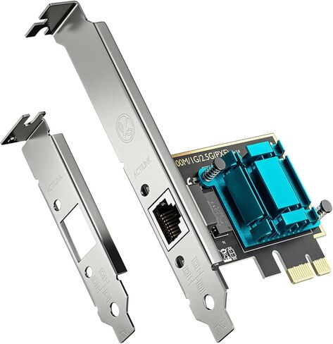 بطاقة شبكة PCIe بسعة 5 جيجابت، وبطاقة PCIe إلى بطاقة إيثرنت بسرعة 5 جيجابت NIC مع حامل إضافي منخفض المستوى، ومحول شبكة PCI Express لأجهزة الكمبيوتر التي تعمل بنظام Windows 11/10/8.1/8/7، وWin Server 2022/2019/2016، وLinux in Saudi Arabia