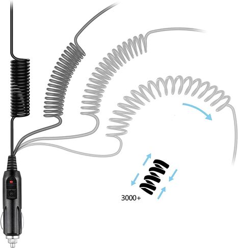 Car DC Charger Compatible with Uniden Bearcat Radio Scanner AD7019 RELM HS-200 HS-100 Power in Saudi Arabia