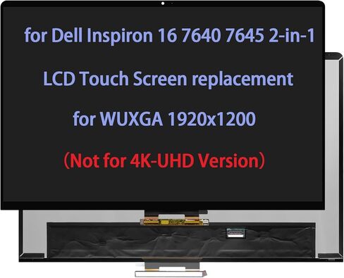 16" Touch Screen Replacement for Dell Inspiron 16 7640 7645 2-in-1 P133F P133F001 P133F002 0YRJ07 07XP7W YRJ07 7XP7W LCD Digitizer LED Display Assembly WUXGA 1920x1200 (30pin Connector) in Saudi Arabia