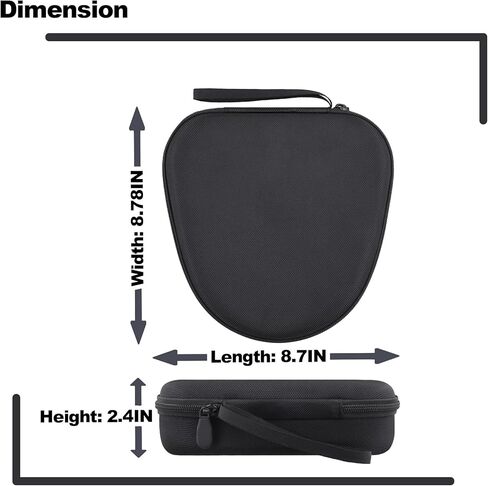 حقيبة حمل صلبة لسماعات الرأس اللاسلكية JBL Tune 720BT 520BT 770NC 670NC 510BT / Live 770NC 780NC 680NC 670NC، منظم تخزين السفر مقاوم للصدمات بتصميم محمول، أسود in Kuwait