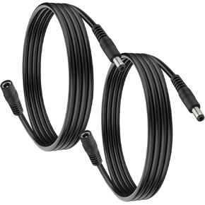 CENSHI 1-Pack 5.5mm x 2.5mm DC Power Extension Cable, 14 AWG Male to Female Cord, 12V 24V Low Voltage Wire for CCTV Security Camera, Solar Panels, Monitor,Router, 10 Ft in Saudi Arabia