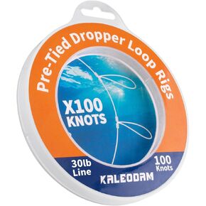 20lb-70lb 100knots Pre-Tied Dropper Loop Fishing Rig, 18" Spacing, 5.5" Loop Size, Ideal for Saltwater & Freshwater Fishing in Saudi Arabia