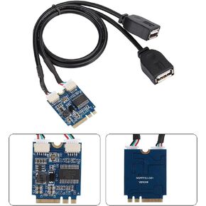 بوميا ثنائي المنفذ USB 2.0 M.2 NGFF محول الواجهة | مجموعة شرائح Key A E Riser GL850 لتوسيع اللوحة الأم لسطح المكتب PCIE in Kuwait