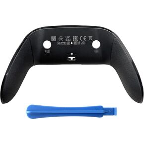 Replacement Back Shell Cover Trim forDualSense Edge Controller Compatible withPS5 DSE- Clip-On Housing with OEM-Spec Soft Rubber Grip, Fixes Yellowing & Peeling (Black) in Saudi Arabia