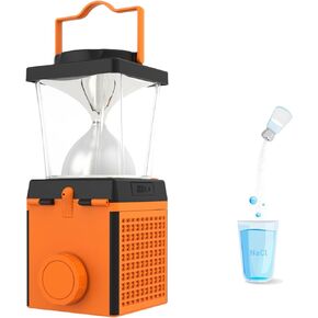 Salt Water Lamp - No Battery Needed, 350LM Brightness, 120-150 Hours Continuous Light, Portable LED Lantern for Fishing, Camping, Yoga & Home Use - FCC, RoHS , CE, Certified in Saudi Arabia