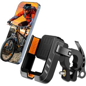 Zivacate Bike Phone Holder, 360° Rotatable Detachable Motorbike Phone Mount, Cycle Phone Holder Compatible with iPhone 13 15 14 Pro Max Plus, Samsung (Max), 4.7''-7.2'' Mobile Phone in Saudi Arabia